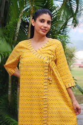 Sunbeam Yellow Printed Dress